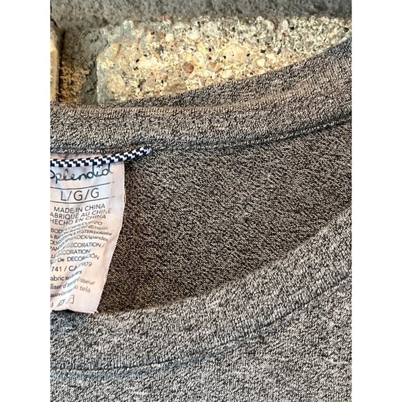 Splendid Heather Grey Sleeveless Layered Tank Top L - Picture 4 of 6